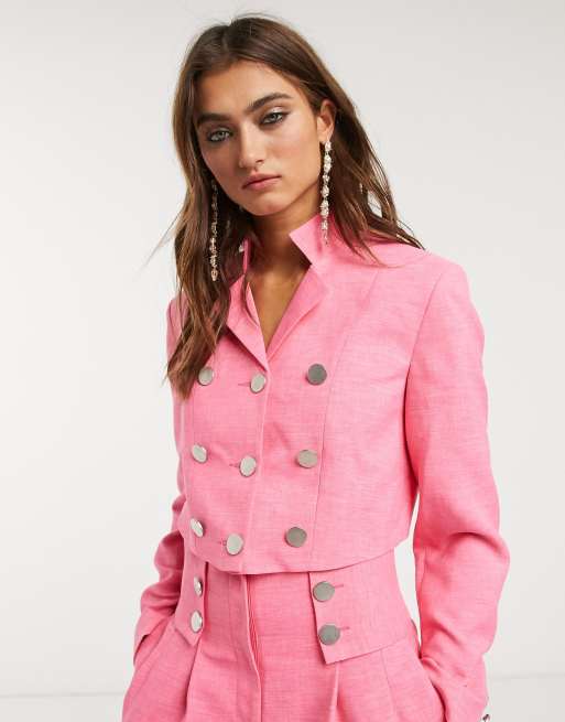 Topshop hot 2025 pink blazer