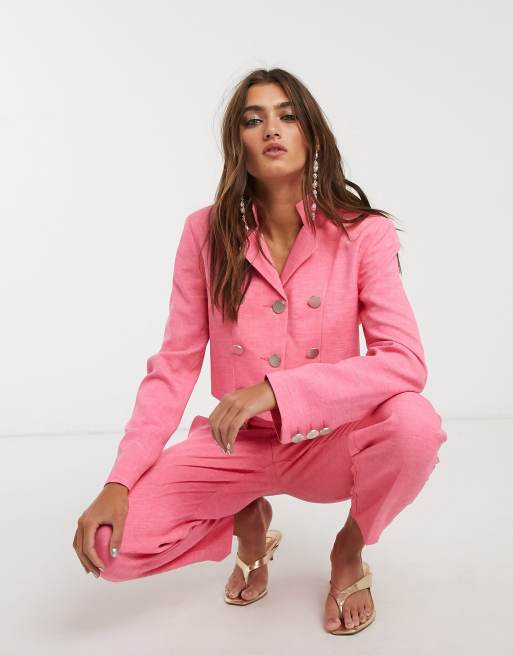 Topshop hotsell pink suit