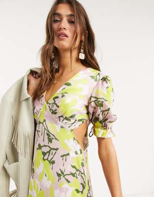 topshop cut out midi dress