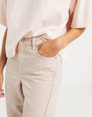 topshop pink mom jeans