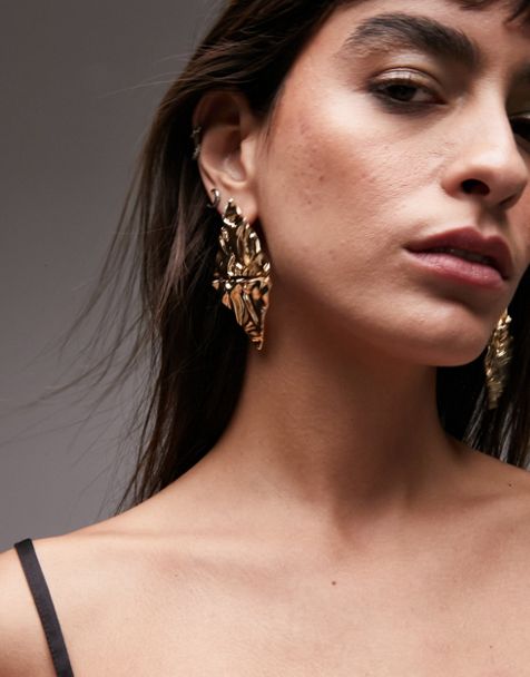 Milla Silver & Gold Chain Earrings for Women - 14K Gold Butterfly Earrings for Women & More Trendy Earrings Styles - Comfortable Cute Earrings