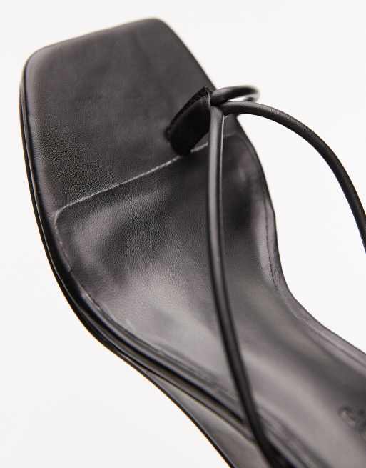 Topshop Indiana wedge heeled sandal in black
