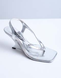 Indie wedge sandal in silver