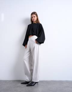 Interlock clean barrel jogger co-ord in stone