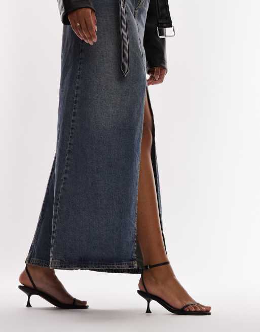 Topshop – Irena – Filigrane Sandaletten in Schwarz mit hohem Absatz, 2 von 4