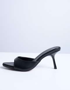 Isaac point toe mule in black