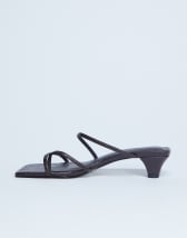 Topshop Iva strappy kitten heel mule in brown