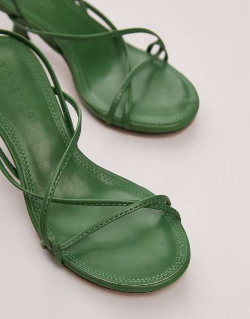 Topshop green sandals top