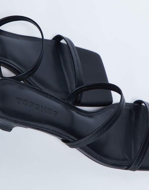 Topshop – Izzy – Mules in Schwarz mit kegelförmigem Absatz, 3 von 4