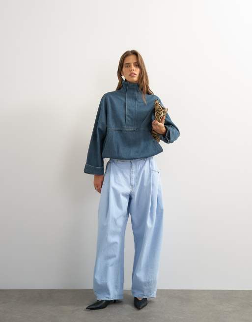 Topshop jack met opstaande kraag in sulphur, 3 van 4