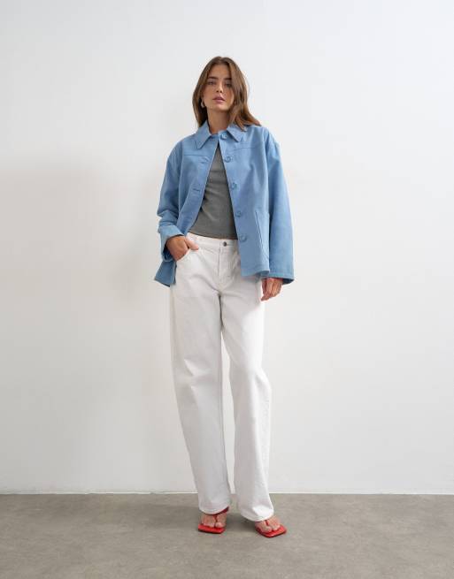 Topshop - Jack van premium suède in blauw, 4 van 4