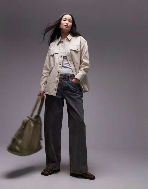 Topshop – Jacke aus Baumwolle in Buttermilchgelb - view 1
