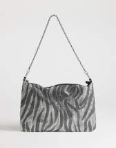 Topshop Jackson embellished shoulder bag in orange & black tiger