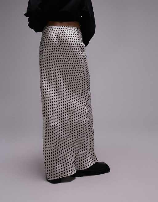 Polka dot 2025 skirt topshop