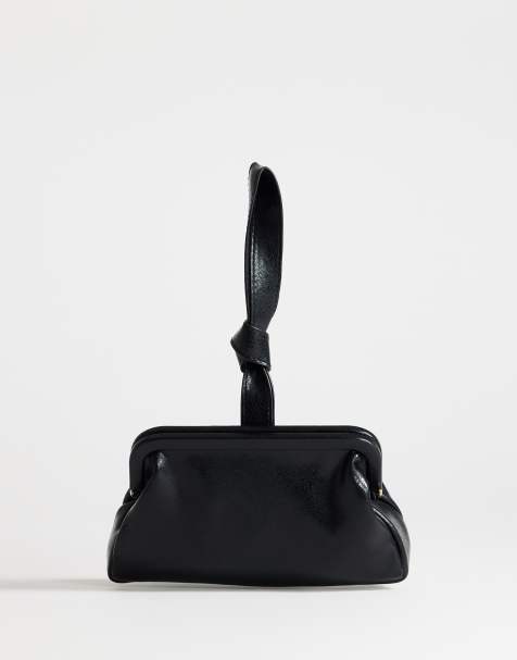 Topshop - Jade - Bolso de mano pequeño negro con detalle de asa - view 1
