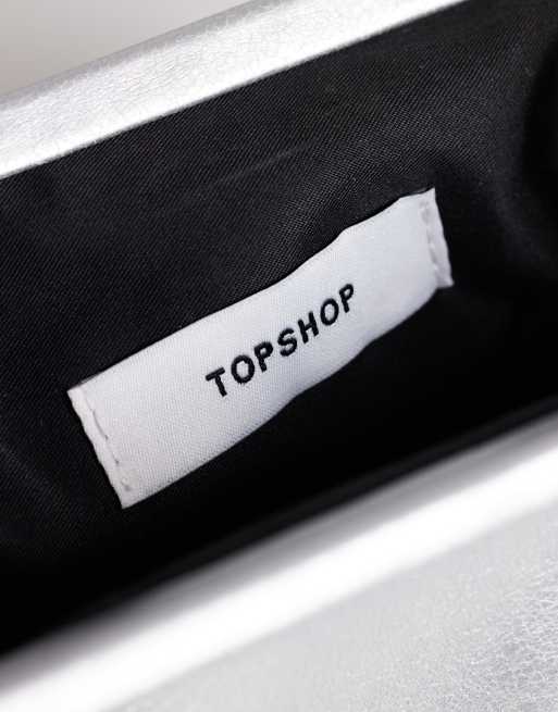 Topshop - Jade - Borsetta nera con manico ad anello, 3 di 4
