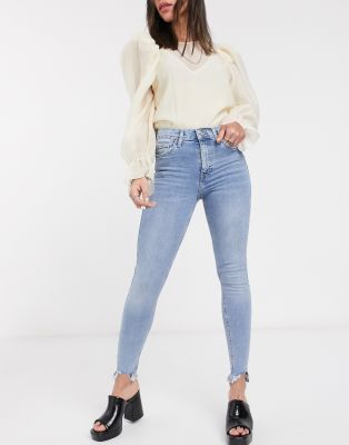 topshop raw hem jamie jeans