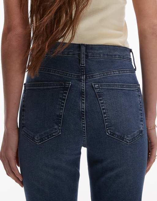 Topshop - Jamie - Blå og højtaljede skinny jeans, 4 af 5