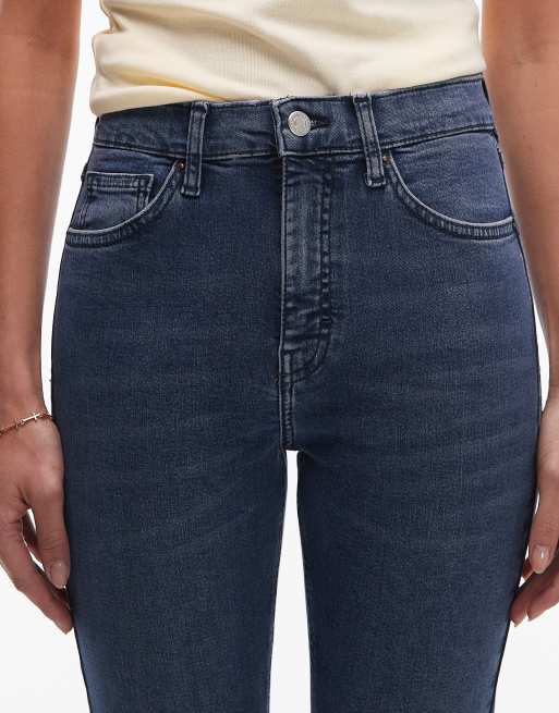 Topshop - Jamie - Blå og højtaljede skinny jeans, 5 af 5