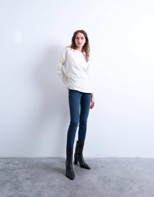 Topshop - Jamie - Blåsorte skinny jeans med høj talje, 2 af 7