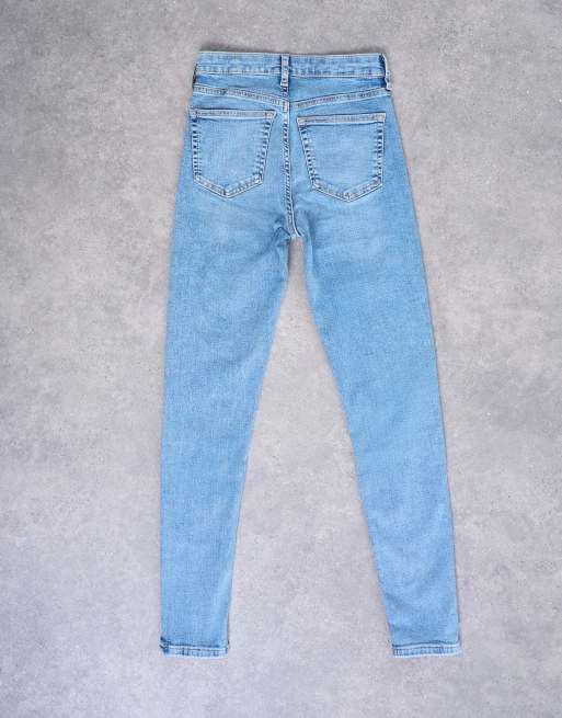 Topshop – Jamie – Blekta, skinny jeans med hög midja, 7 av 7