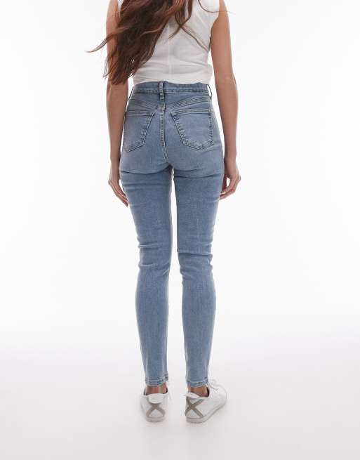Topshop – Jamie – Blekta, skinny jeans med hög midja, 5 av 5