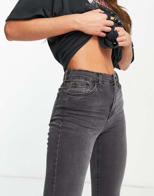 Topshop – Jamie – Czarne dzwony jeansowe z efektem sprania, 3 z 4