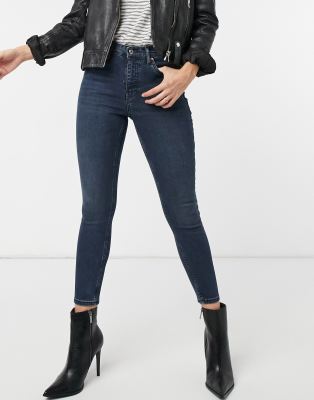 topshop petite blue black jamie jeans