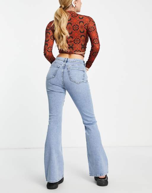 Topshop bell hot sale bottom jeans