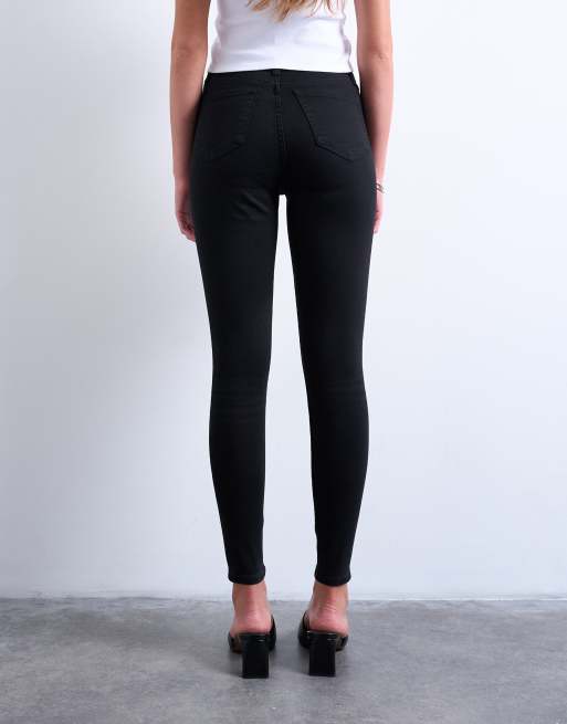 Topshop Jamie high rise skinny jean in black, 4 of 7