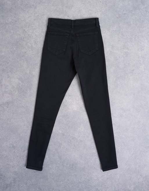 Topshop Jamie high rise skinny jean in black, 7 of 7