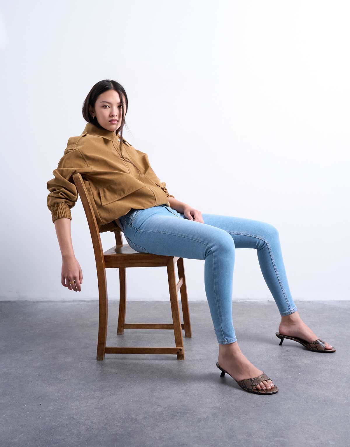 Topshop Jamie high rise skinny jean in bleach