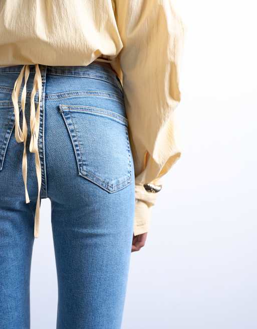 Topshop Jamie high rise skinny jeans in bleach, 4 of 7