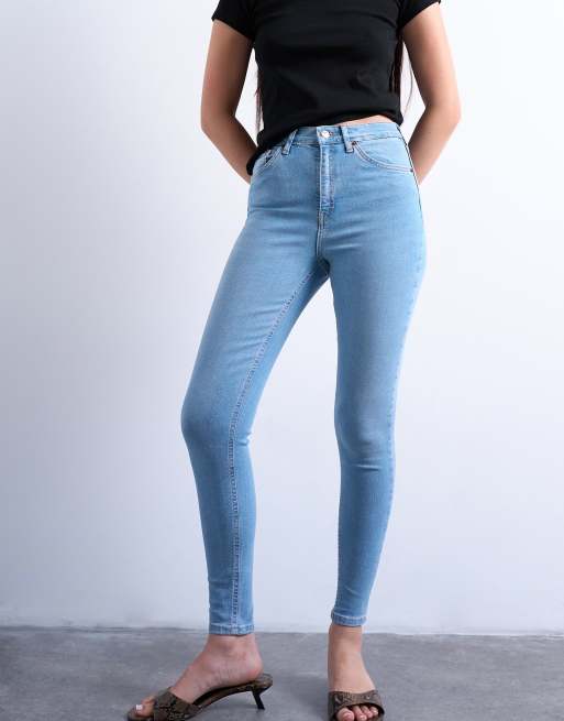 Topshop Jamie high rise skinny jeans in bleach, 2 of 7