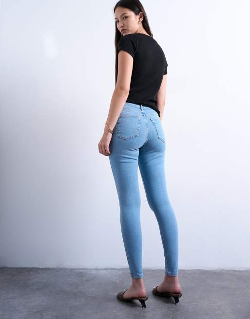 Topshop Jamie high rise skinny jeans in bleach, 5 of 7