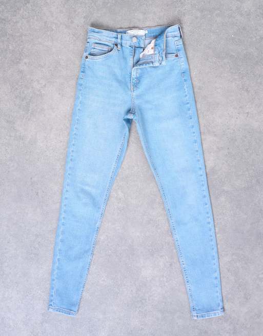 Topshop Jamie high rise skinny jeans in bleach, 6 of 7