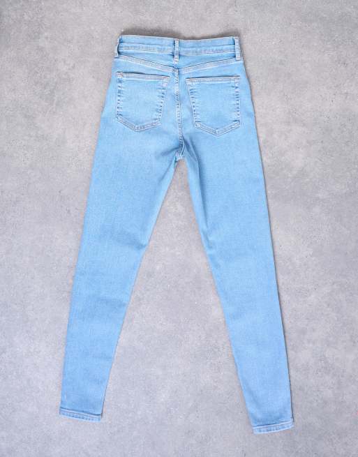 Topshop Jamie high rise skinny jeans in bleach, 7 of 7