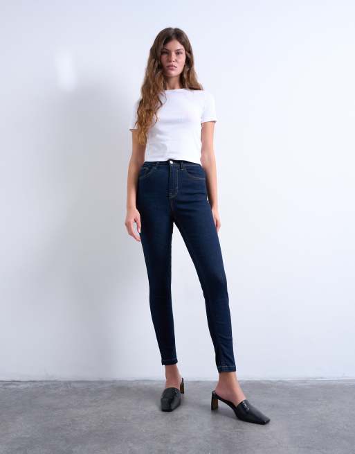 Topshop - Jamie - Jean skinny à taille haute - Brut, 2 de 7