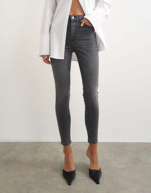 Topshop - Jamie - Jean skinny à taille haute - Noir délavé, 2 de 5