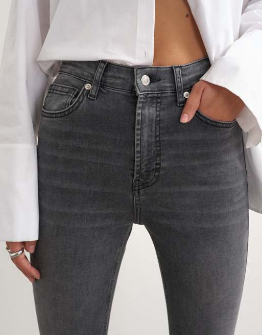 Topshop - Jamie - Jean skinny à taille haute - Noir délavé, 3 de 5