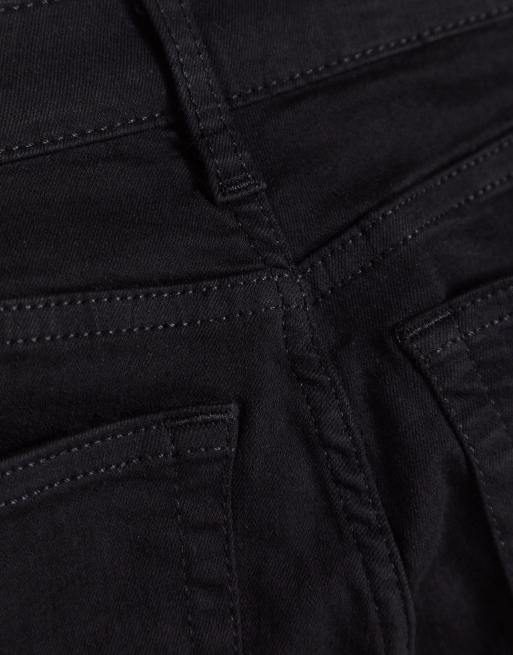 Topshop - Jamie - Jeans a zampa nero slavato medio, 4 di 4