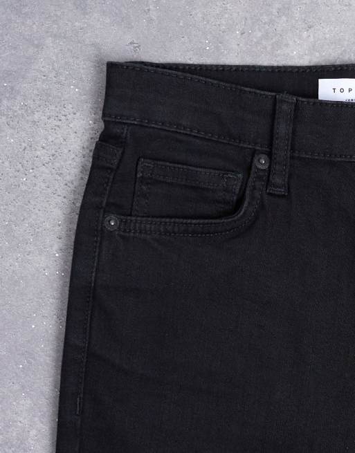 Topshop - Jamie - Jeans a zampa vita alta neri, 5 di 7