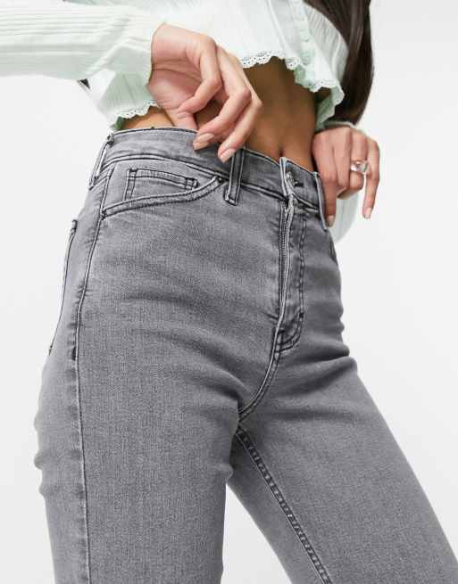 Topshop Jamie Jeans Aus Einem Recycelten Baumwollmix In Grau Asos