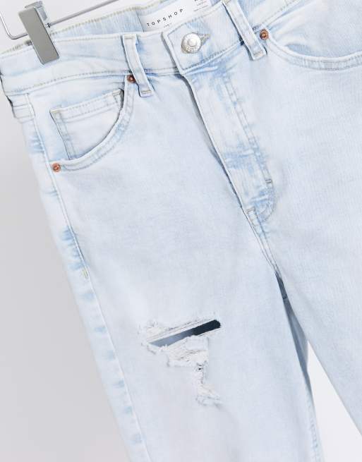 Topshop - Jamie - Jeans con doppi strappi sulle ginocchia super candeggiati , 4 di 4