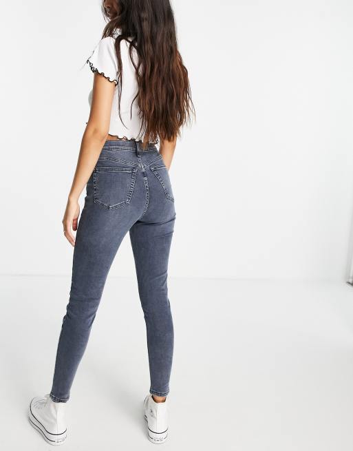 Topshop - Jamie - Jeans grigio fumo , 4 di 4