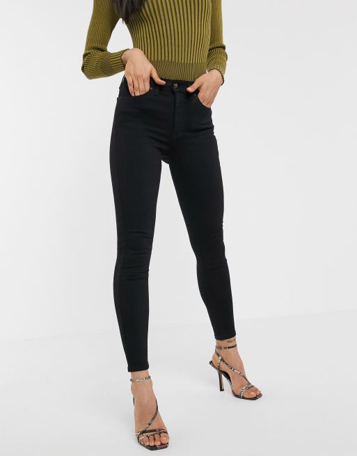 Black high best sale waisted jeans topshop