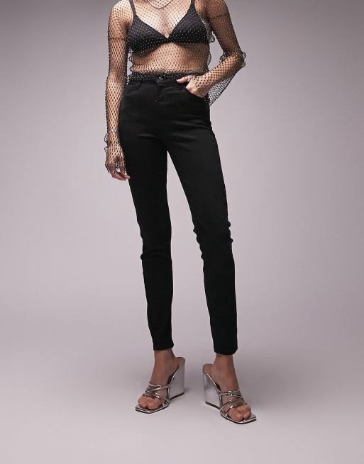 Topshop Jamie jeans in black 