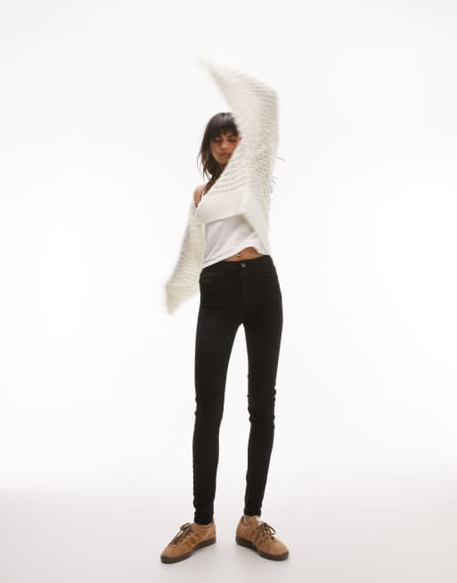 Topshop Jamie jeans in black 