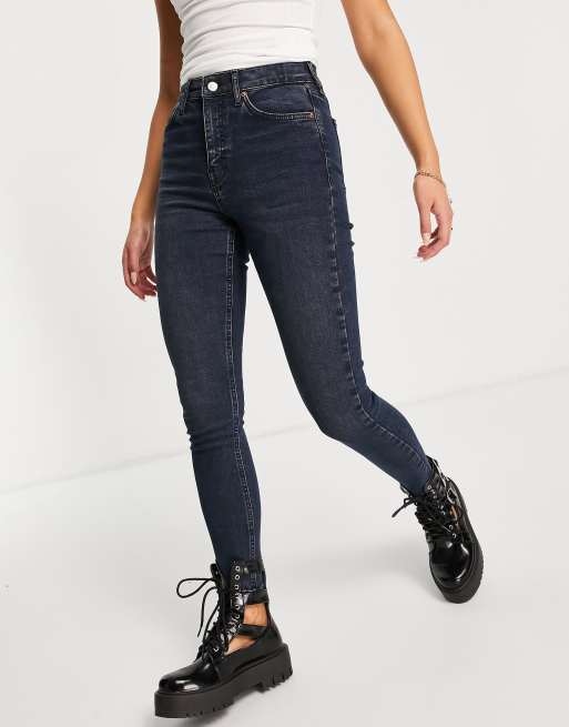 Topshop blue black cheap jamie jeans