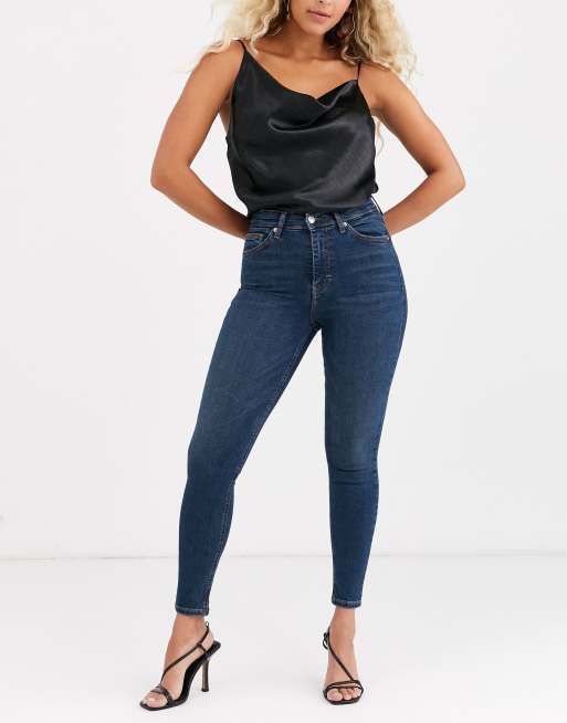 Topshop Petite jeggings in indigo